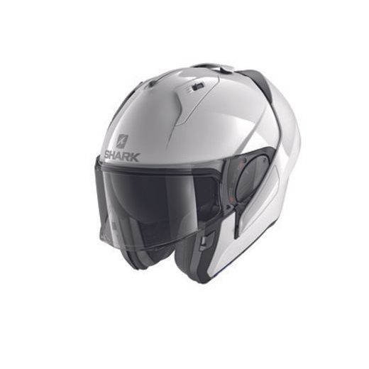 SHARK PŘEKLOPNÁ PŘILBA EVO ES BÍLÁ LESKLÁ