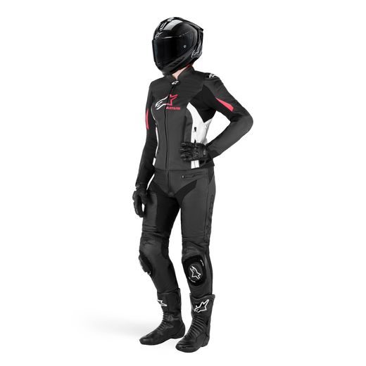 BUNDA STELLA GP PLUS 4, ALPINESTARS, DÁMSKÁ (ČERNÁ/BÍLÁ/RŮŽOVÁ) 2024