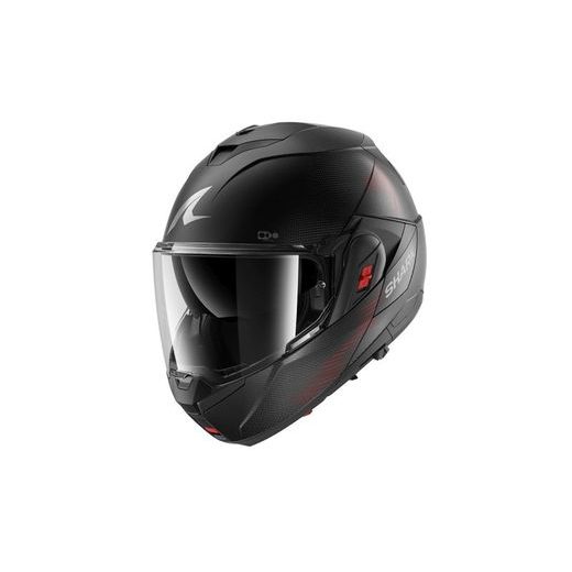 SHARK PŘEKLOPNÁ PŘILBA OXO SP LYNE MAT ČERNÁ ČERVENÁ ŠEDÁ