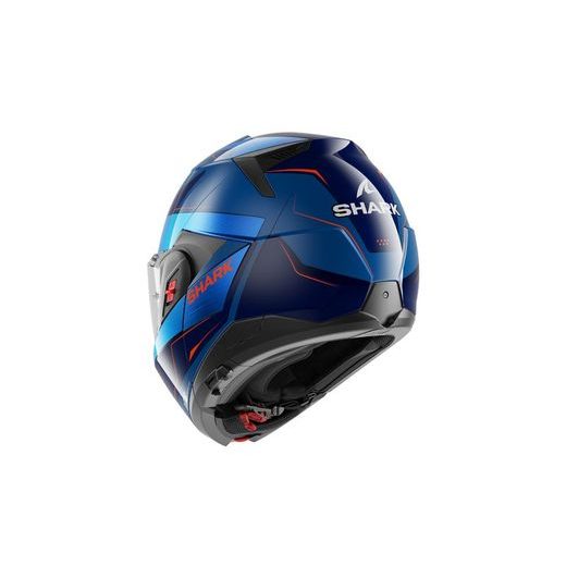 SHARK PŘEKLOPNÁ PŘILBA OXO MEKARIUM MODRÁ ORANŽOVÁ