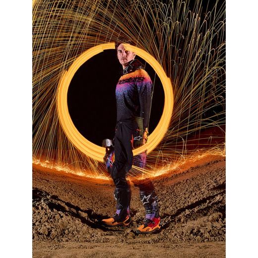 KALHOTY SUPERTECH LIMITOVANÁ EDICE BLACK HOLE, ALPINESTARS (ČERNÁ/MULTICOLOR) 2026
