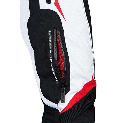 MBW DÁMSKÉ TEXTILNÍ MOTO KALHOTY EVELIN RED 