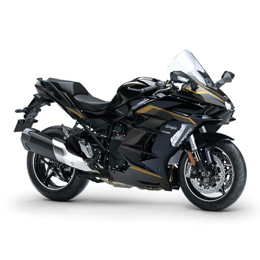 KAWASAKI NINJA H2 SX SE MY26 METALLIC BRILLIANT GOLDEN BLACK / METALLIC DIABLO BLACK