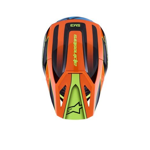 PŘILBA S-M3 FRAY, ALPINESTARS (ČERNÁ/ORANŽOVÁ FLUO/ŽLUTÁ FLUO/TYRKYSOVÁ) 2026