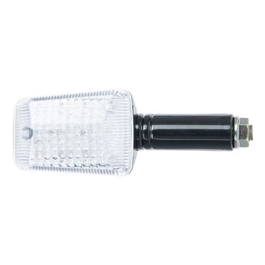 BLINKR LED HRANATÝ KRÁTKÝ, OXFORD (ČIRÉ SKLÍČKO, ČERNÝ PLÁŠŤ, PÁR)