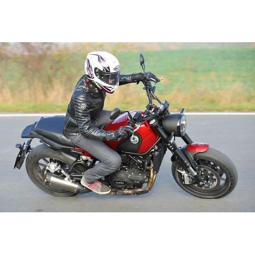 BUNDA 4SR DÁMSKÁ KOŽENÁ B - MONSTER LADY (ČERNÁ)