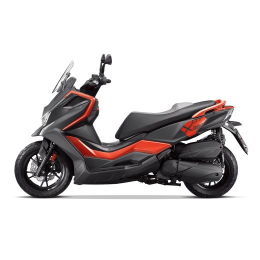 KYMCO DT X360 350I ABS ČERNÁ MATNÁ/ORANŽOVÁ