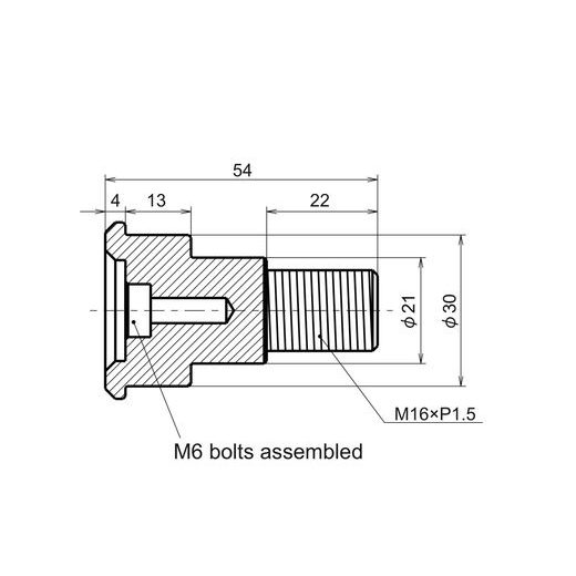 ADAPTÉRY ZPĚTNÉHO ZRCÁTKA DO KONCŮ ŘÍDÍTEK YAMAHA 1 (2 KS), DAYTONA