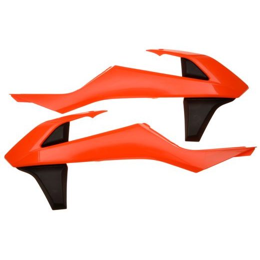 SPOILERY CHLADIČE KTM, RTECH (ORANŽOVO-ČERNÉ, PÁR)