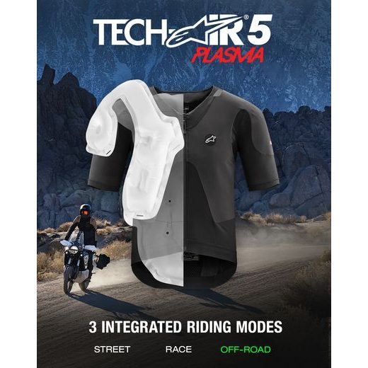 AIRBAGOVÁ VESTA TECH-AIR®5 PLASMA SYSTEM, ALPINESTARS (ČERNÁ) 2025