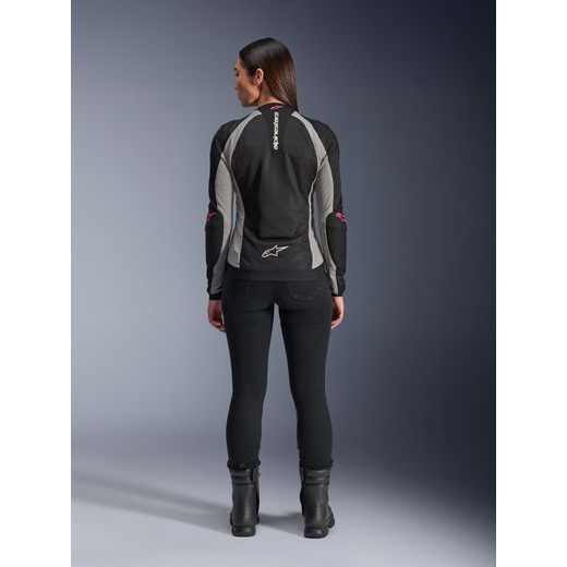 BUNDA STELLA TROOP-AIR, ALPINESTARS, DÁMSKÁ (ČERNÁ/ŠEDÁ/RŮŽOVÁ FLUO) 2025
