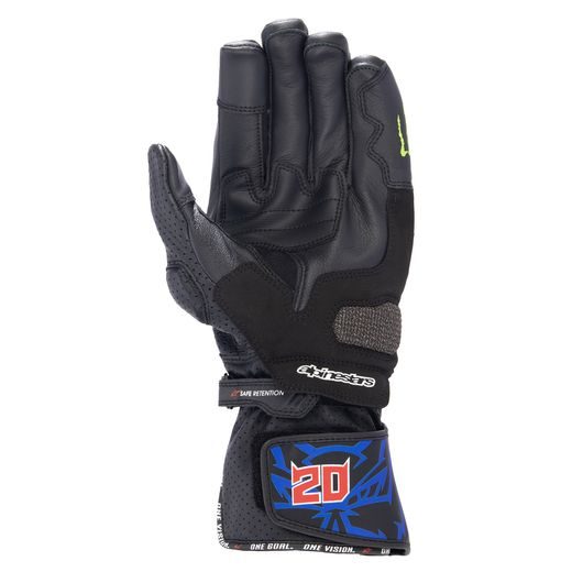 RUKAVICE SP-8 3 MONSTER FQ20 KOLEKCE, ALPINESTARS (ČERNÁ/ČERVENÁ/MODRÁ/BÍLÁ) 2024