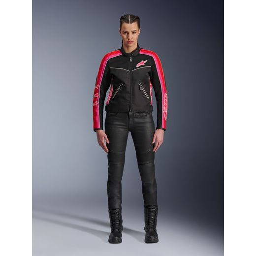 BUNDA STELLA T-DYNO AIR, ALPINESTARS, DÁMSKÁ (ČERNÁ/ČERVENÁ/RŮŽOVÁ/BÍLÁ) 2025