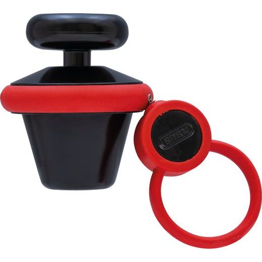 ZÁMEK NA KOTOUČOVOU BRZDU 39 VICTORY (PRŮMĚR ČEPU 12 MM, ČERVENÝ), ABUS