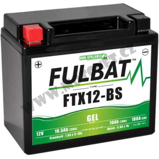 MOTOCYKLOVÁ BATERIE FULBAT FTX12-BS GEL (YTX12-BS GEL)