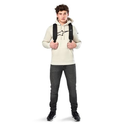 MIKINA INSIGNIA HOODIE, ALPINESTARS (SVĚTLÁ OFF WHITE)