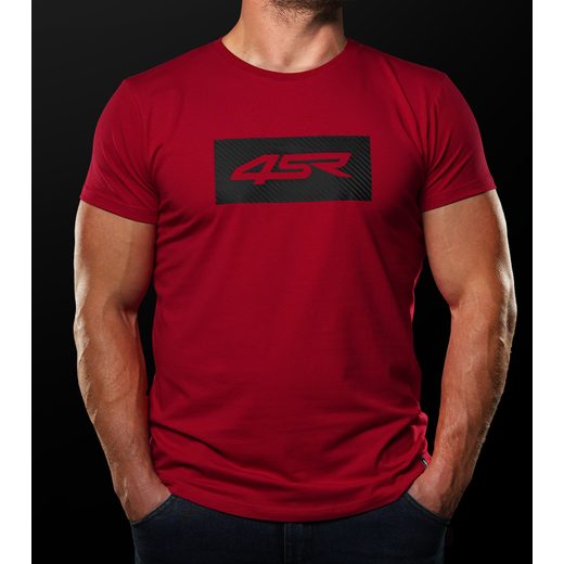 4SR PÁNSKÉ TRIČKO LOGO CARBON RED