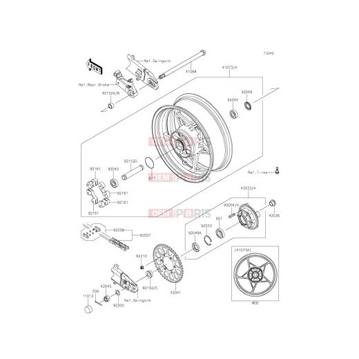 KRYT MATICE KOLA KAWASAKI