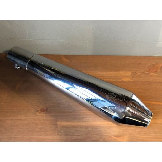 OTEVŘENÁ KONCOVKA VÝFUKU VG 650 INTERCEPTOR + 650 CONTINENTAL GT LESKLÁ KRÁTKÁ