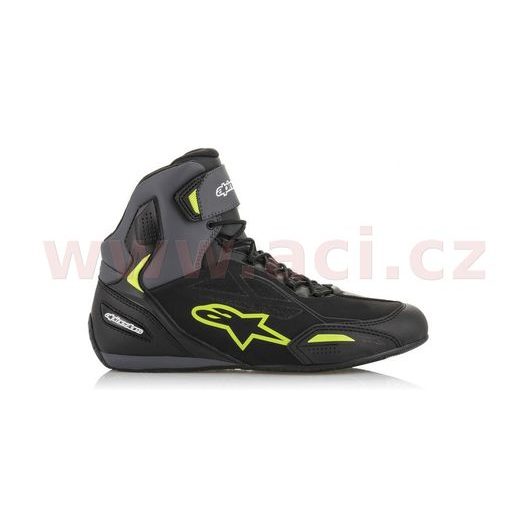 BOTY FASTER-3 DRYSTAR, ALPINESTARS (ČERNÉ/ŠEDÉ/ŽLUTÁ FLUO)