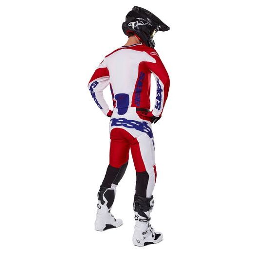 KALHOTY RACER VEIL, ALPINESTARS (ČERVENÁ/BÍLÁ) 2025