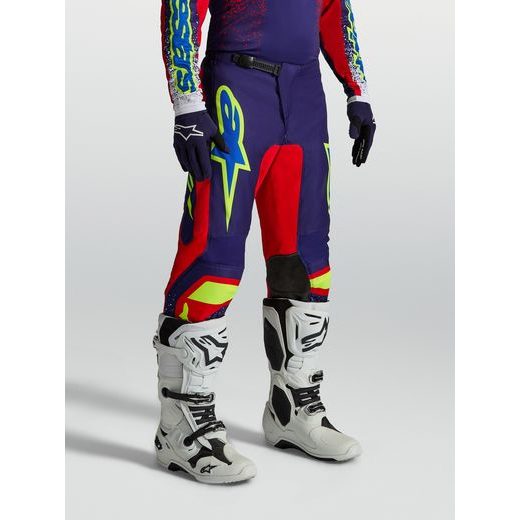 KALHOTY FLUID DRAG, ALPINESTARS (TMAVĚ MODRÁ/ČERVENÁ/ZELENÁ/BÍLÁ) 2027