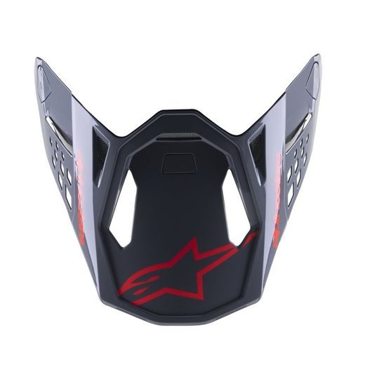 ALPINESTARS KŠILT PRO HELMY SUPERTECH S-M8 RADIUM 2 (ČERNÁ/ČERVENÁ LESKLÁ)