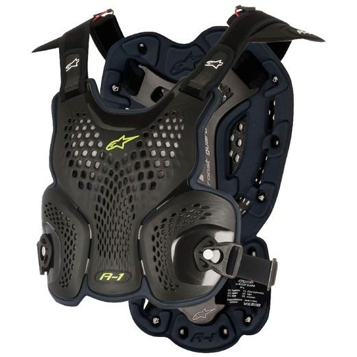 ALPINESTARS CHRÁNIČ TĚLA A-1 ROOST GUARD CERTIFIKACE CE2 (ČERNÝ ANTRACIT/ŽLUTÝ FLUO)