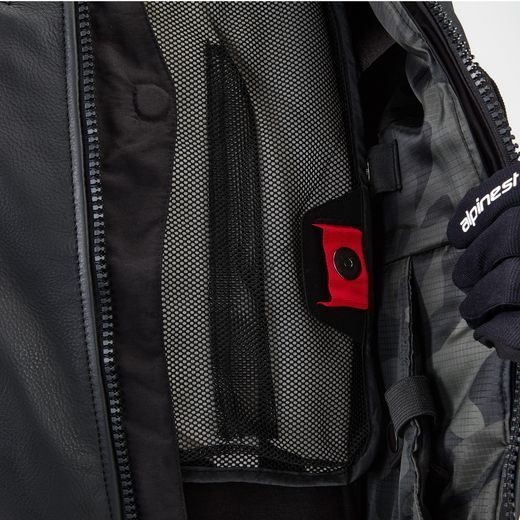 AIRBAGOVÁ VESTA TECH-AIR®3 LEATHER SYSTEM, ALPINESTARS (ČERNÁ) 2025