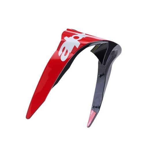 AERODYNAMICKÝ SPOILER PRO PŘILBY SUPERTECH R10 ARIUS STANDARDNÍ PROFIL, ALPINESTARS (ČERVENÁ FLUO/ČERVENÁ/BÍLÁ)