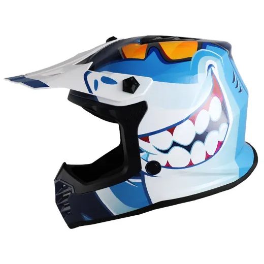 DĚTSKÁ MOTO HELMA XRC MX SHARKER BLUE