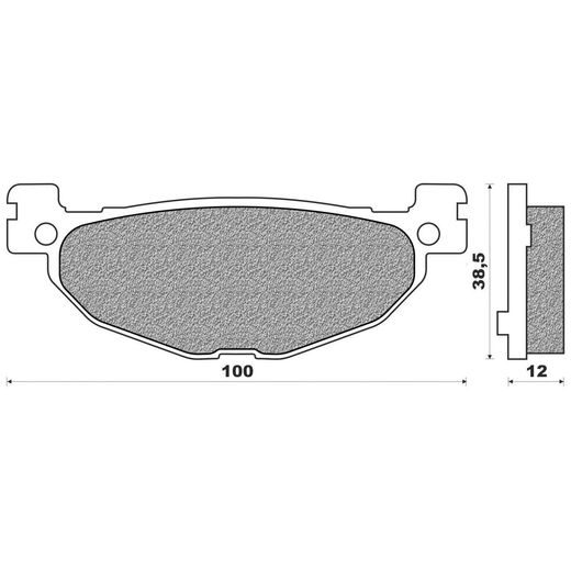 BRZDOVÉ DESTIČKY (SMĚS SCOOTER ELITE SINTERED) NEWFREN (2 KS V BALENÍ)