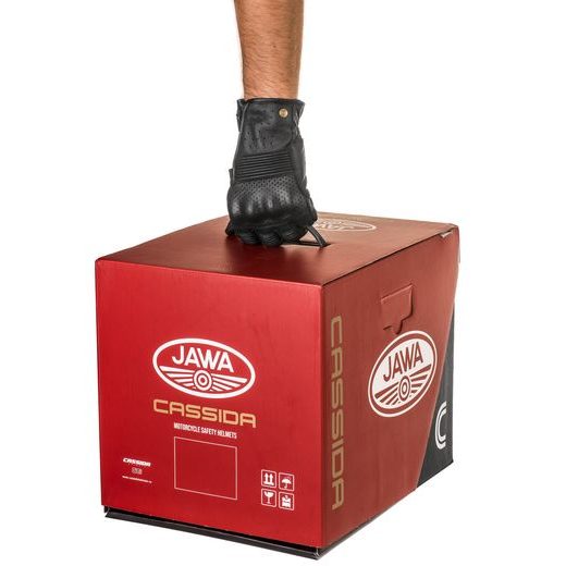 PŘILBA CASSIDA FIBRE JAWA SPORT (ČERNÁ/STŘÍBRNÁ/ZLATÁ)