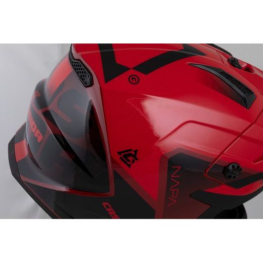 PŘILBA CROSS CUP 2 NAPA JUNIOR, CASSIDA, DĚTSKÁ (ČERVENÁ PERLEŤ/PURPUROVÁ/ČERNÁ) 2025