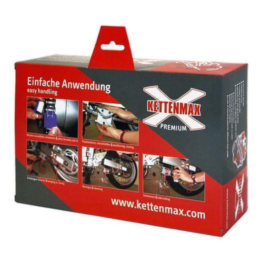 KETTENMAX PREMIUM - PRAČKA NA MOTOCYKLOVÉ ŘETĚZY (KOMPLETNÍ SADA VČ. ČISTIČE A KONZERVANTU ŘETĚZŮ)