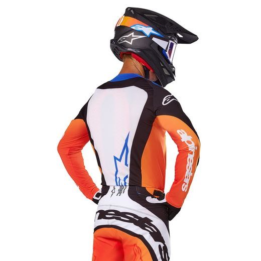 DRES TECHSTAR MELT, ALPINESTARS (ORANŽOVÁ/MODRÁ) 2025