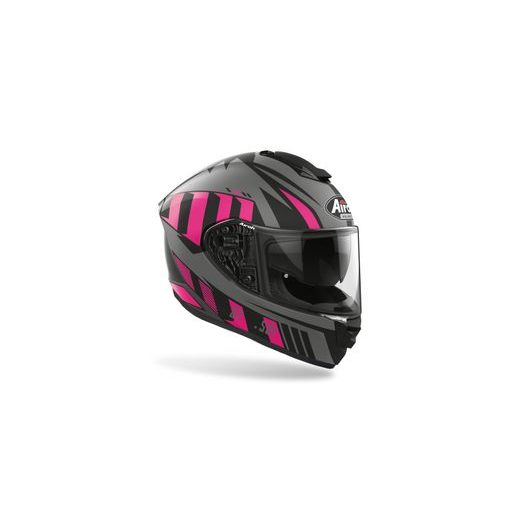 PŘILBA ST 501 BLADE, AIROH - ITÁLIE (ČERNÁ/RŮŽOVÁ-MATNÁ)