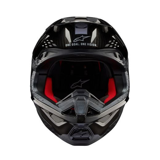 PŘILBA ALPINESTARS SUPERTECH S-M10 SOLID (LESKLÝ KARBON)