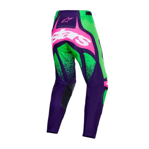 KALHOTY TECHSTAR NOMUR, ALPINESTARS (TMAVĚ FIALOVÁ/ZELENÁ/RŮŽOVÁ FLUO) 2026
