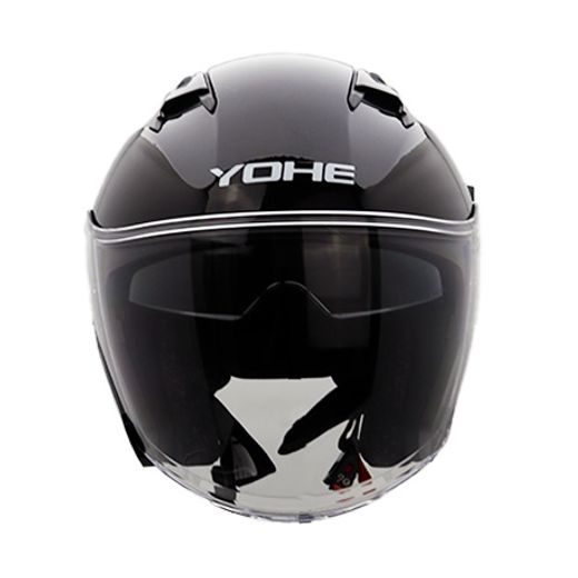 YOHE OTEVŘENÁ MOTO PŘILBA 885 ČERNÁ 