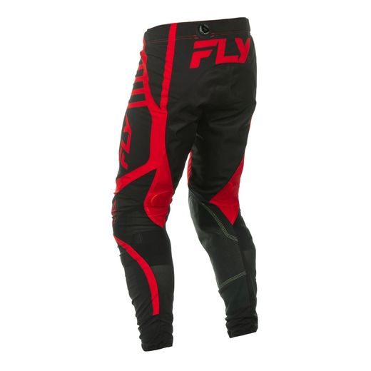KALHOTY LITE, FLY RACING - USA 2025 (ČERNÁ/ČERVENÁ)