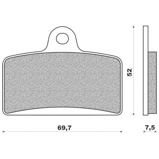 BRZDOVÉ DESTIČKY (SMĚS ROAD TOURING SINTERED) NEWFREN (2 KS V BALENÍ)