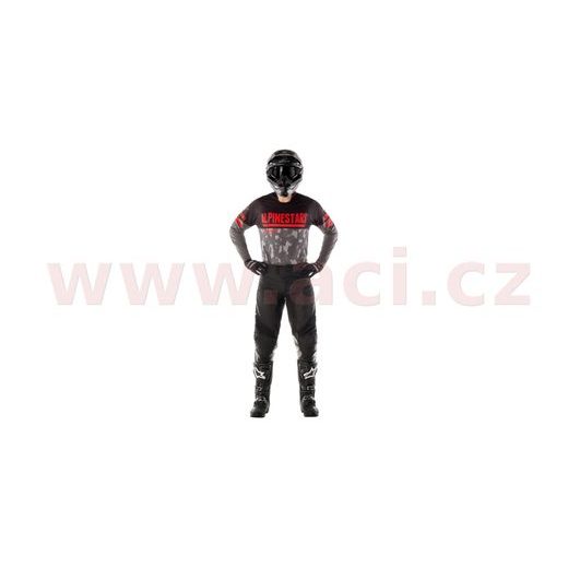 ALPINESTARS DRES VENTURE R (ŠEDÁ CAMO/ČERVENÁ FLUO/ČERNÁ)