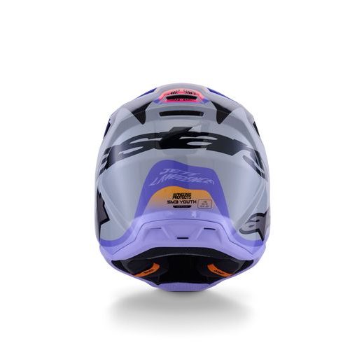 PŘILBA S-M3 EDICE JETT LAWRENCE, ALPINESTARS (ŠEDÁ/FIALOVÁ/ČERNÁ) 2026