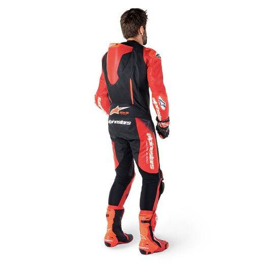 JEDNODÍLNÁ KOMBINÉZA GP-R7, TECH-AIR READY/KOMPATIBILNÍ, ALPINESTARS (ČERNÁ/ČERVENÁ) 2025