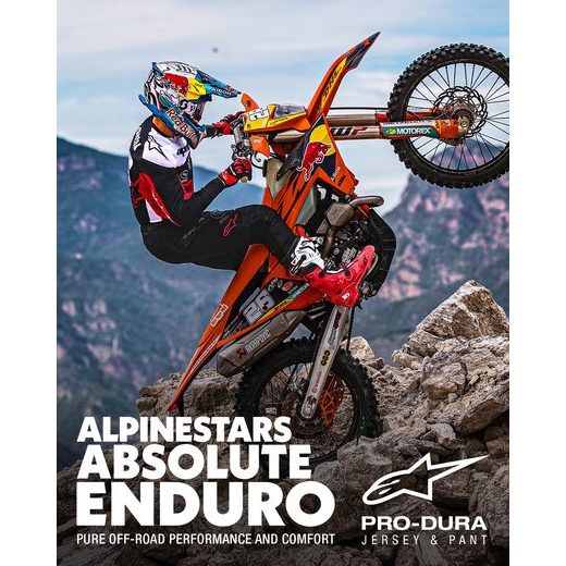 KALHOTY PRO-DURA, ALPINESTARS (ČERNÁ/BÍLÁ) 2025