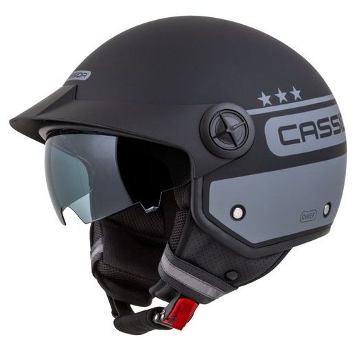 PŘILBA CASSIDA HANDY PLUS CHIEF (ŠEDÁ MATNÁ/ČERNÁ) 2023