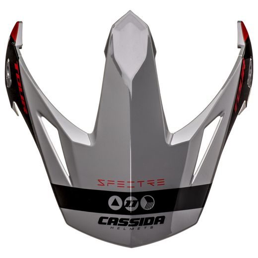 KŠILT PRO PŘILBY TOUR SPECTRE, CASSIDA (ŠEDÁ/ČERVENÁ/ČERNÁ)