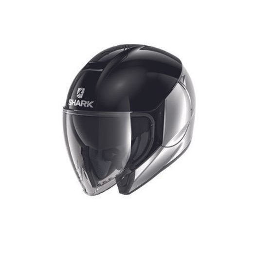 PŘILBA OTEVŘENÁ SHARK CITYCRUISER DUAL BLANK BARVA ČERNÁ/ŠEDÁ