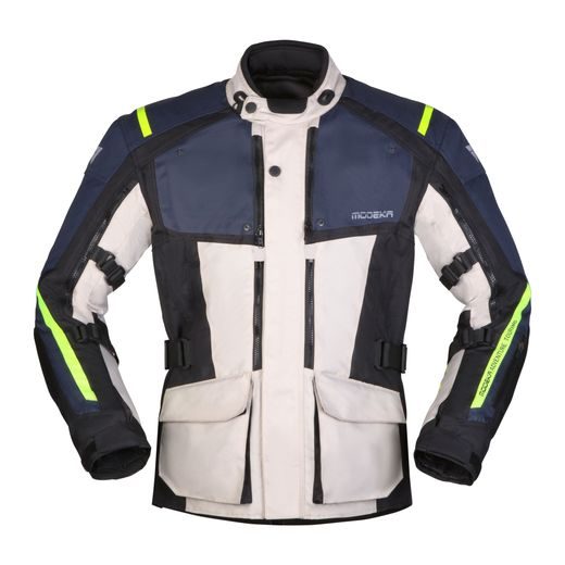 MODEKA PÁNSKÁ MOTO BUNDA VARUS MODRO BÍLÁ